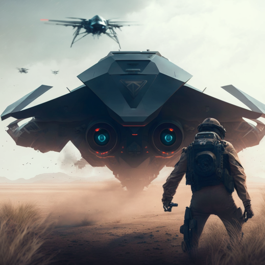 radar and drone fight